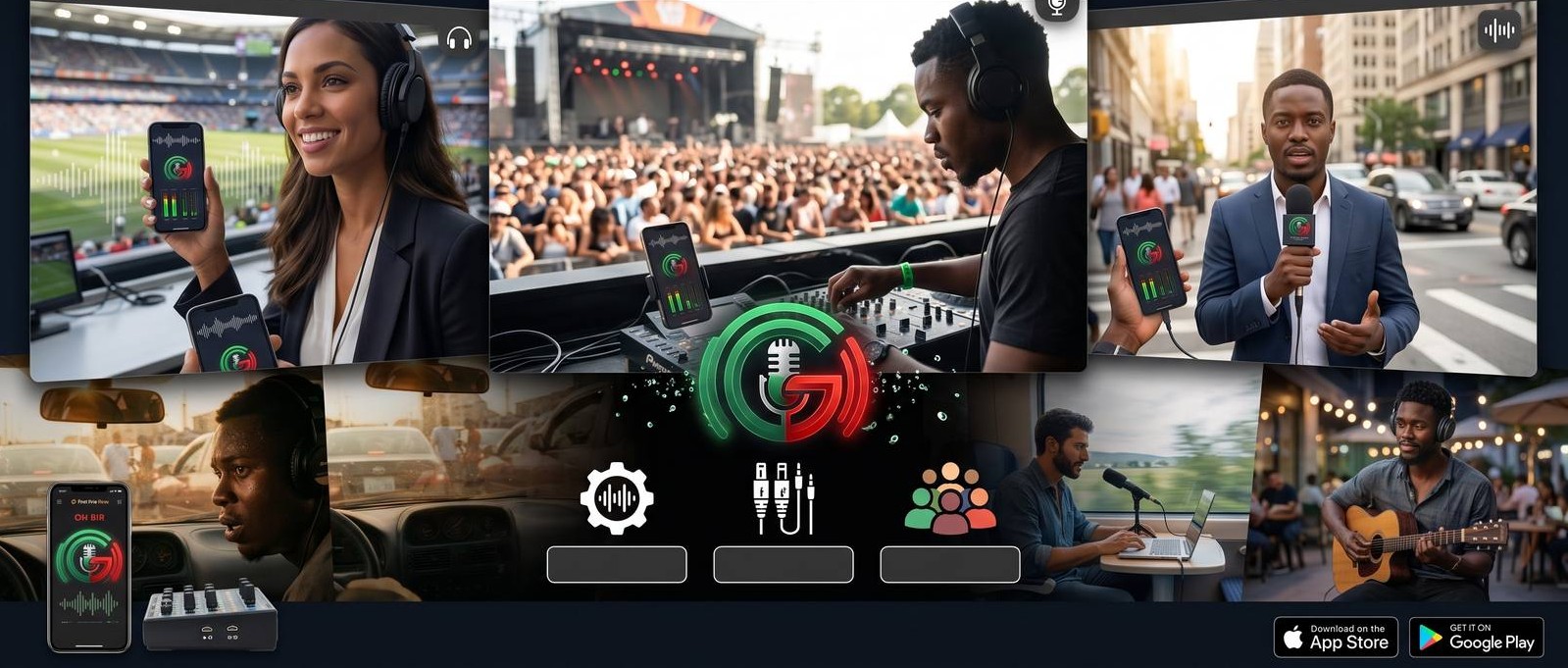 GoLive broadcaster on air
